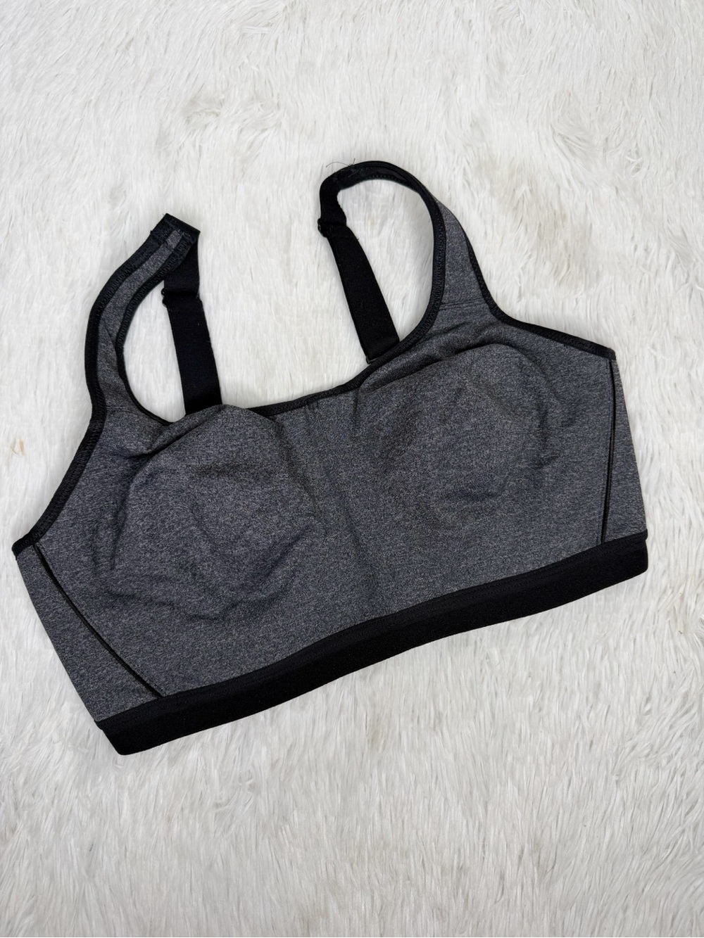WACOAL / Brandi 855229 gray black underwired sports bra / 34DDD